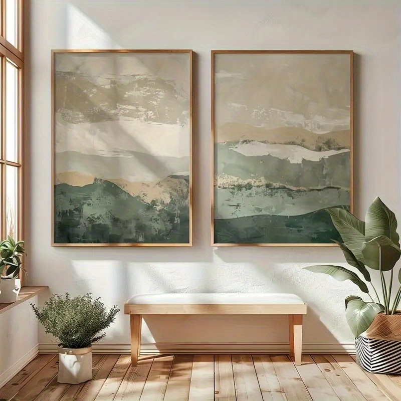 Abstract Canvas Set - Lot de 2 tableaux sur toile