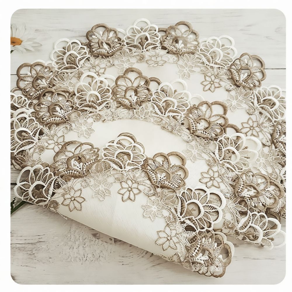 Table Runner - Tapis de table rond en dentelle
