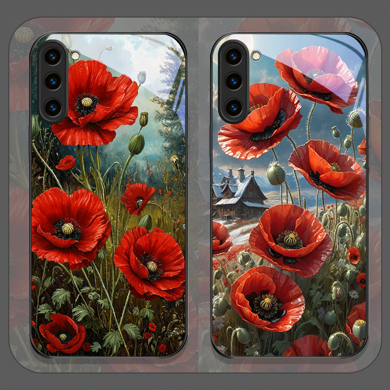 Vase Decor - Coque de téléphone en verre trempé