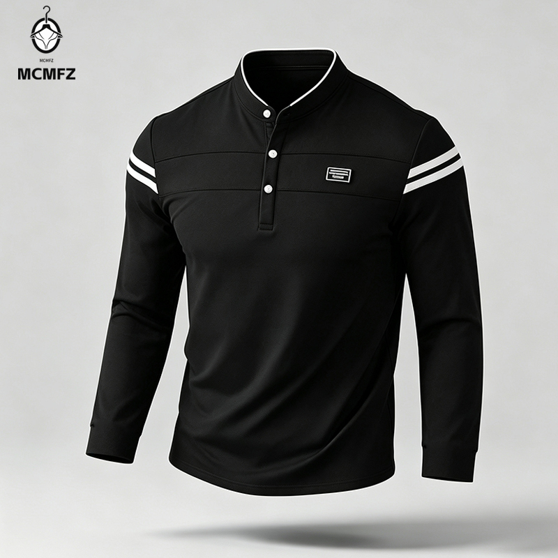 Wall Sticker - Polo à manches longues pour homme,
