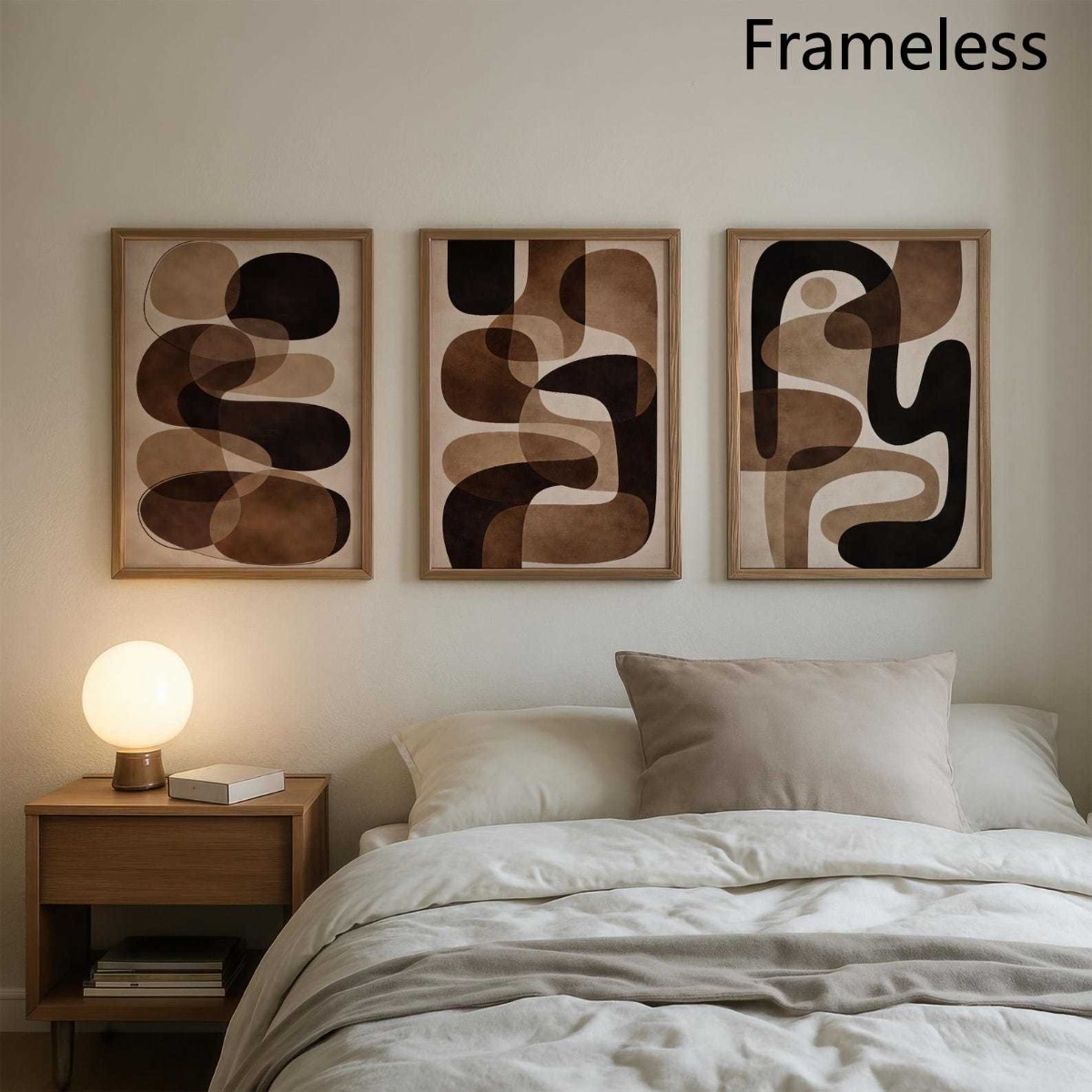 Abstract Canvas Set - Impression abstraite 2D plate 3 pièces