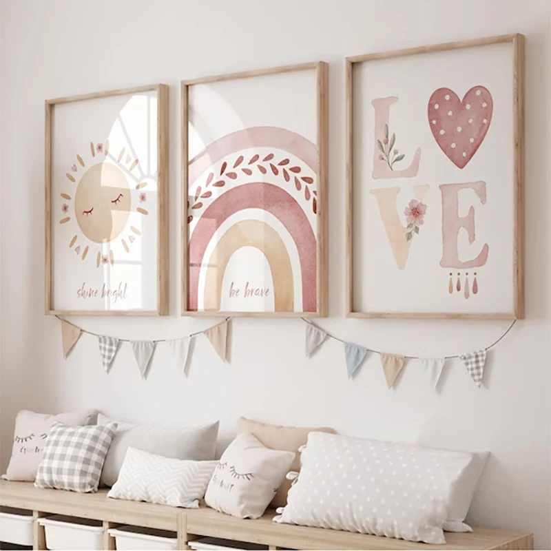 Abstract Canvas Set - Ensemble de 3 tableaux sur toile