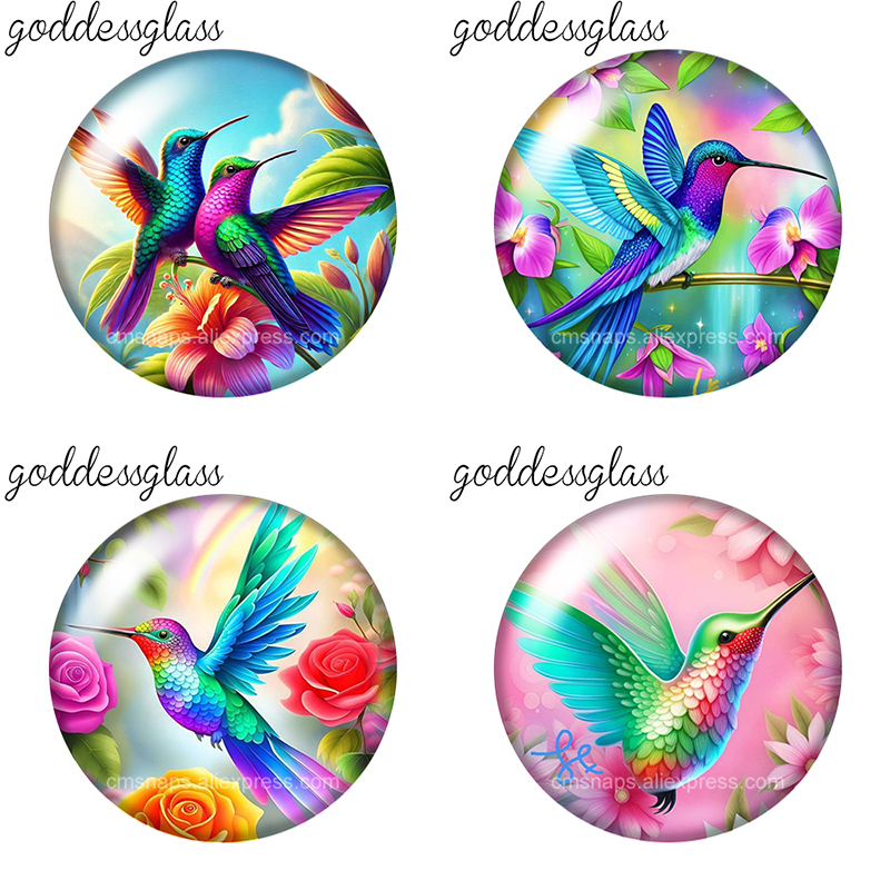 Vase Decor - Cabochons en verre photo ronds à