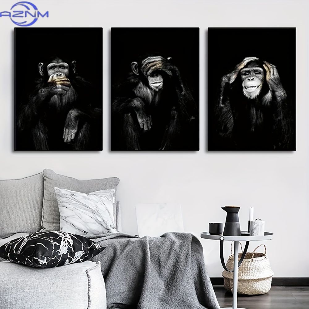 Abstract Canvas Set - Lot de 3 affiches imprimées rétro