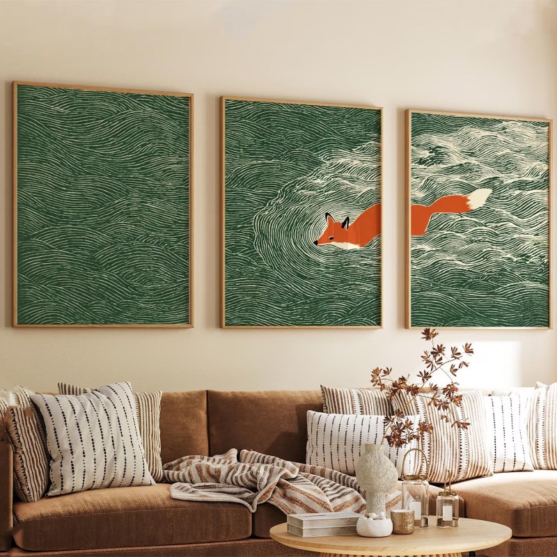 Ensemble de 3 tableaux sur toi - Abstract Canvas Set avis et prix