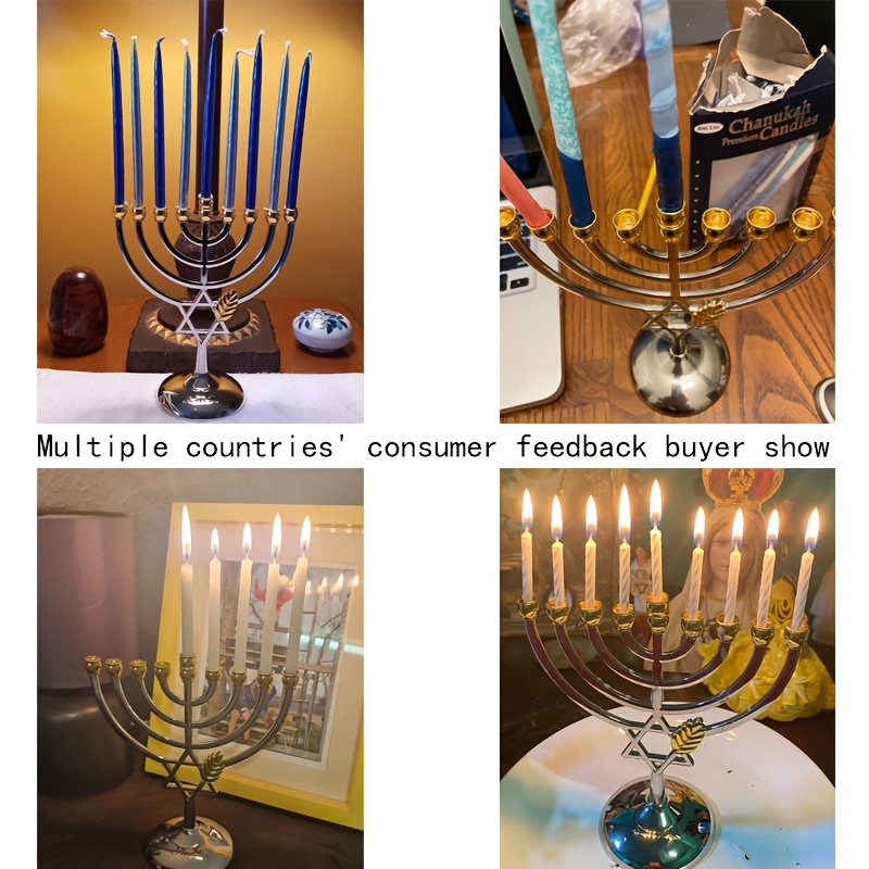 Ménorah Hanouka à 9 branches,  - Candle Holder Decor avis et prix