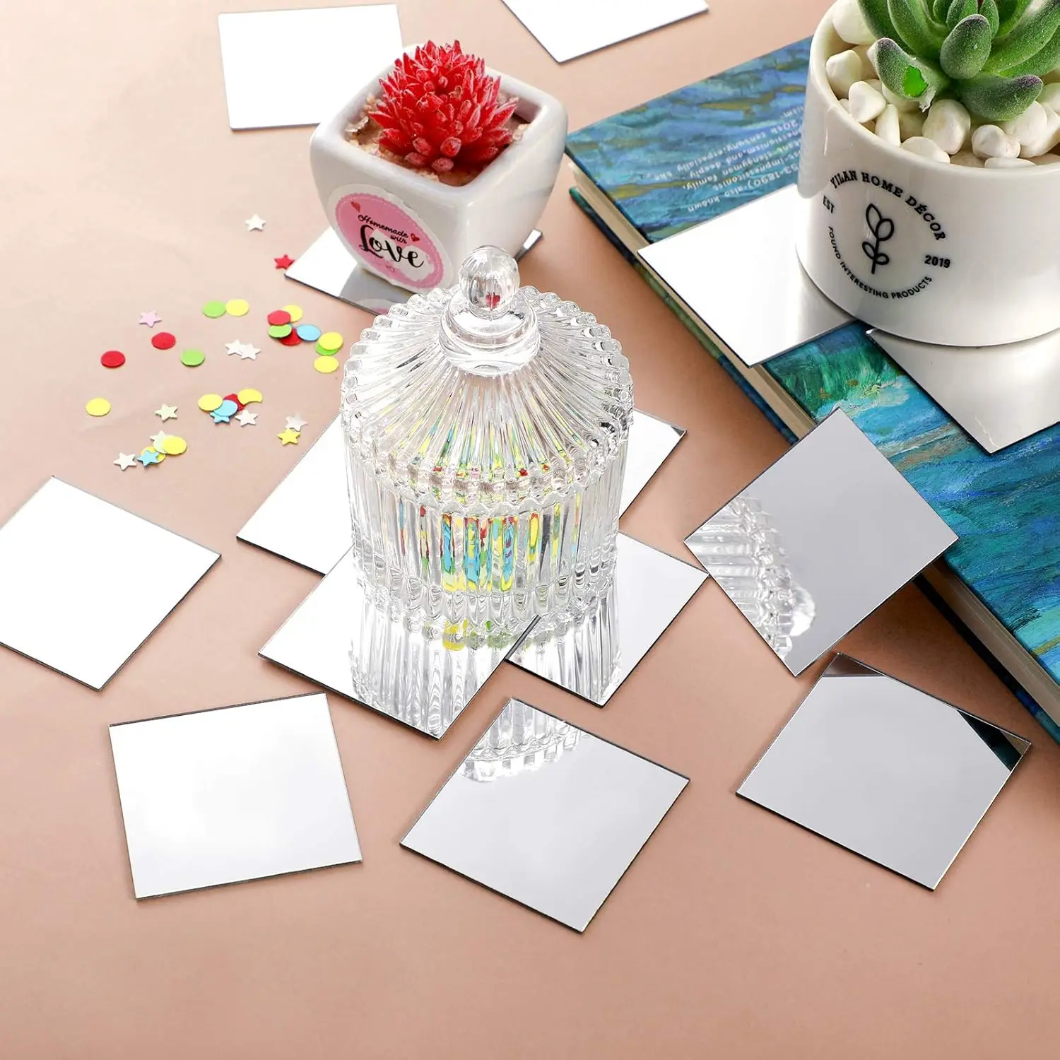 Miroir carré adhésif de petite - Decorative Mirror avis et prix