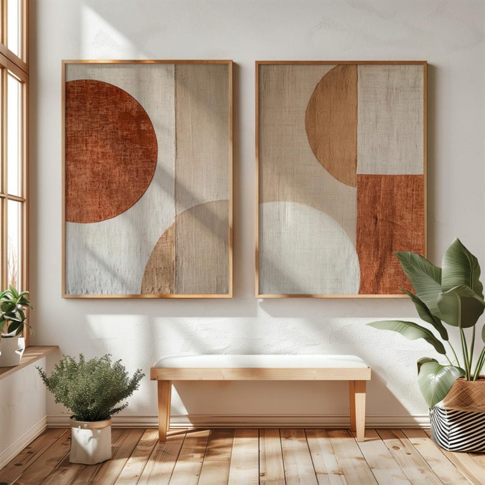 Lot de 2 tableaux sur toile sa - Abstract Canvas Set avis et prix