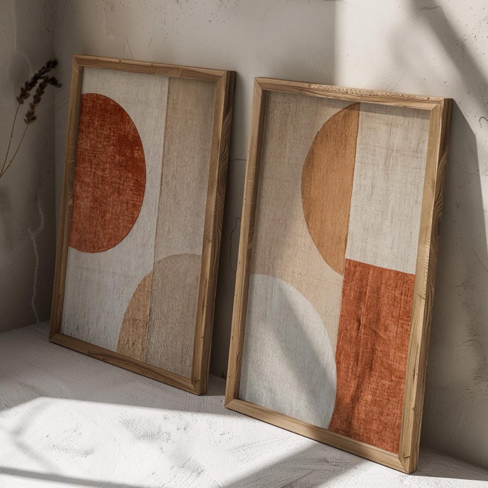 Lot de 2 tableaux sur toile sa - Abstract Canvas Set avis et prix